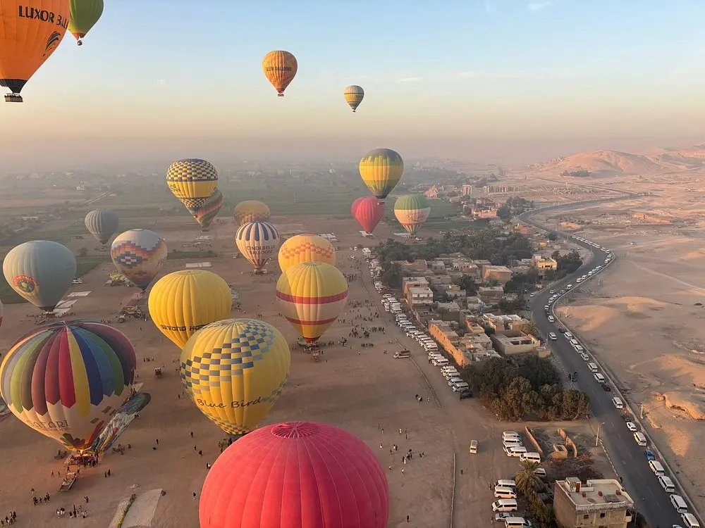 Hot Air Balloon Ride in Luxor at Sunrise